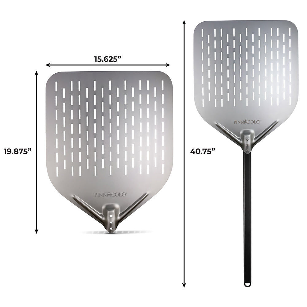 PINNACOLO Pizza Peels Bundle Package.(3 In 1 package 9”Turning Peel & 14”& 16” Perforated Peel)