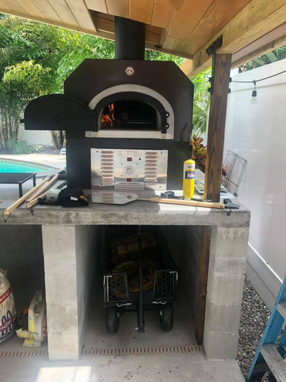 Chicago Brick Oven - The CBO 750 HYBRID Countertop Oven (With Skirt) (Gas & Wood fired)