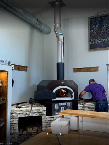 Chicago Brick Oven - The CBO 750 HYBRID Countertop Oven (With Skirt) (Gas & Wood fired)